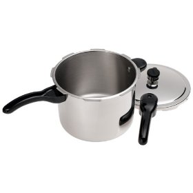 [Presto Stainless Steel 6qt With Lid Removed]